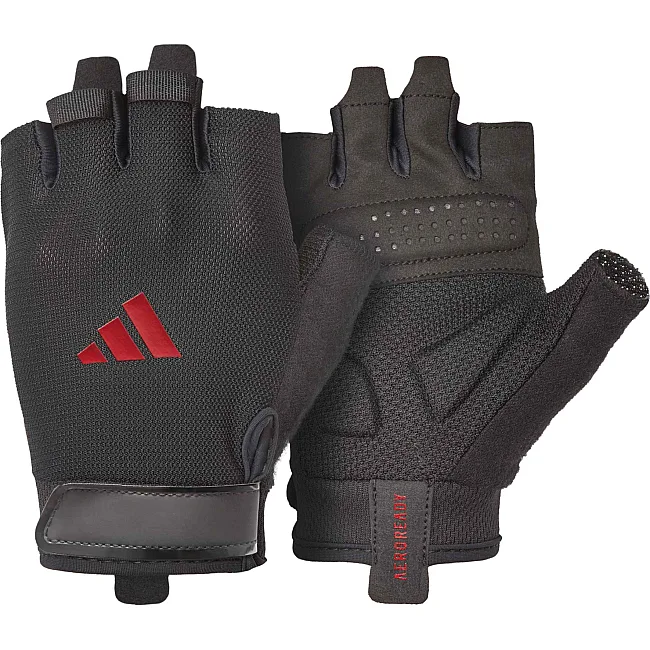 Перчатки для тренинга Adidas Essential Training Gloves черный, красный XS