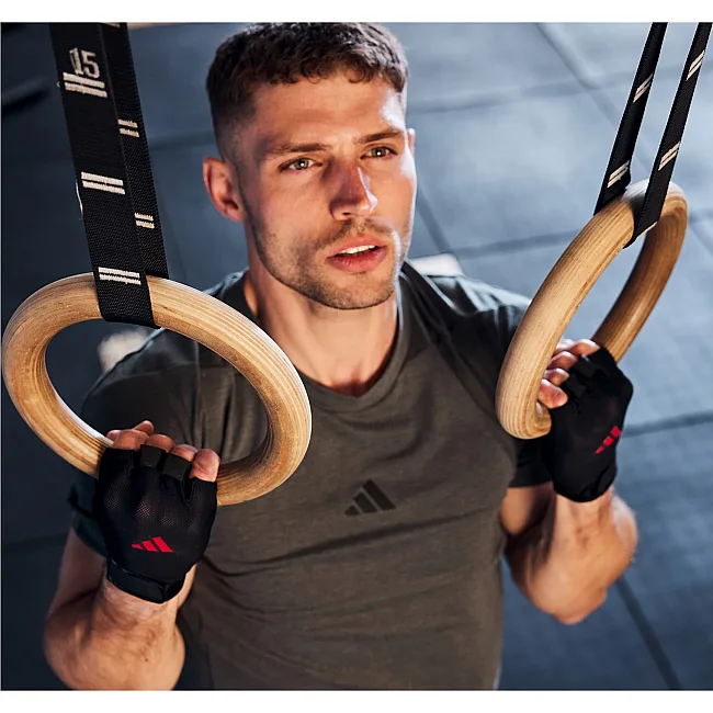 Перчатки для тренинга Adidas Essential Training Gloves черный, красный XS