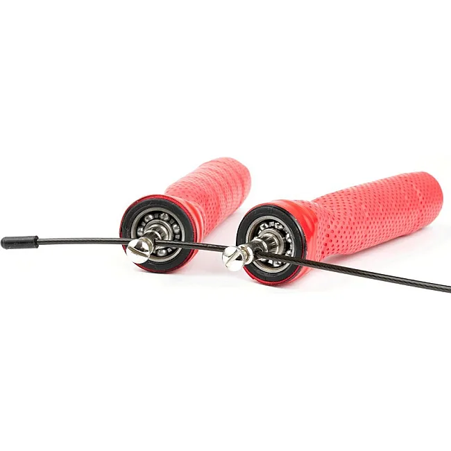 Скоростная скакалка 7SPORTS Cross Rope 3м. на подшипниках SK-1 7S красно-черная