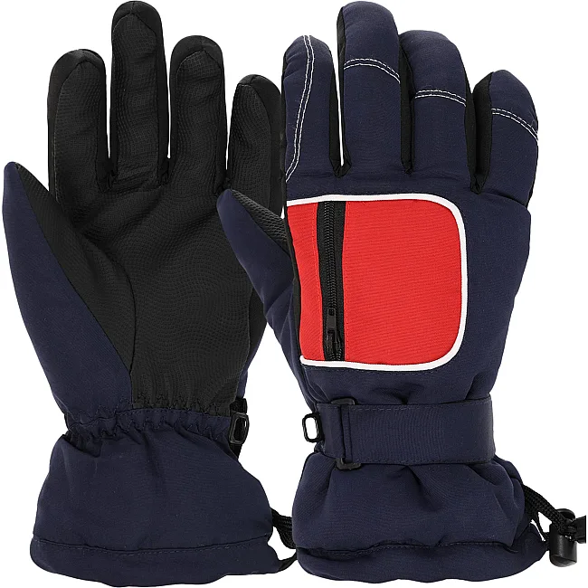 Перчатки лыжные детские зимние SP-SPORT C-7706-1 (Темно-синий-красный)