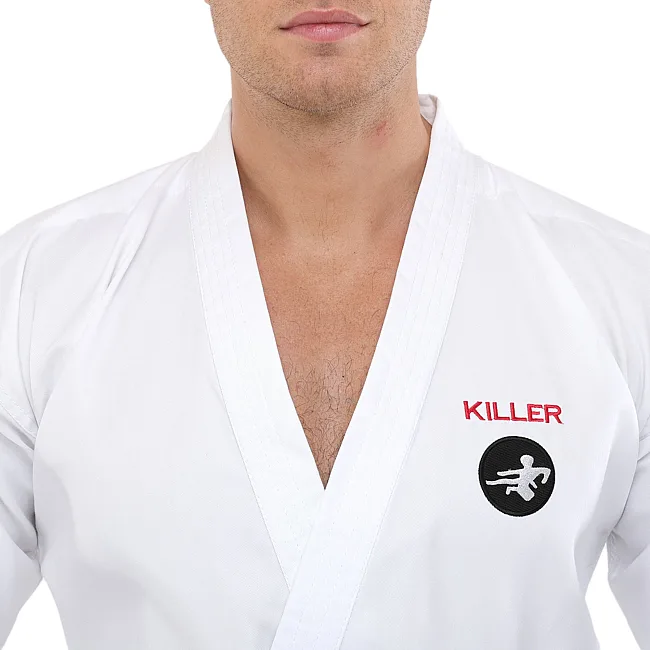 Кимоно для карате куртка штаны и пояс KILLER CO-7973
 110-180см