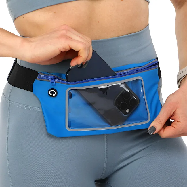 Сумка на пояс спортивная для бега с сенсорным экраном RUNNING WAISTPACK SP-SPORT
 GA-507 (Лимонный)