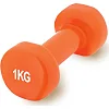 Гантель виниловый PowerPlay 1 кг. PP_4103 Оранжевая (1шт.)