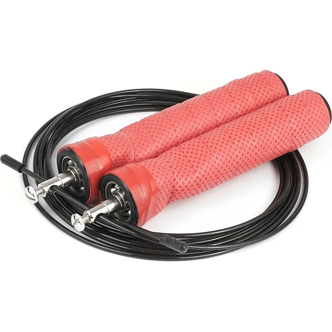 Скоростная скакалка 7SPORTS Cross Rope 3м. на подшипниках SK-1 7S красно-черная