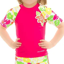 Топ солнцезащитный для девочек Aqua SpeedT-SHIRT FLOWER 2120