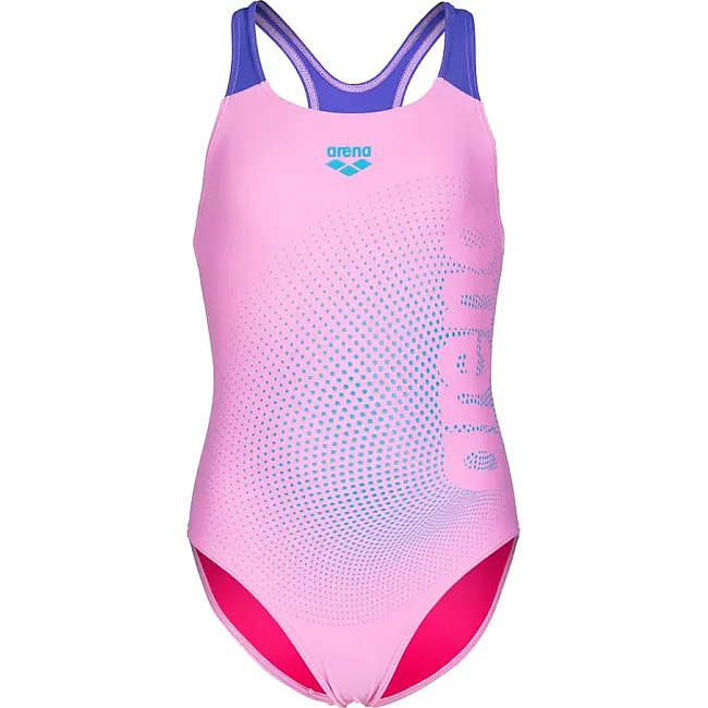 Купальник закрытый для девочек Arena DIM LIGHT SWIMSUIT SWIM PRO BA розовый, фиолетовый