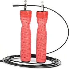 Скоростная скакалка 7SPORTS Cross Rope 3м. на подшипниках SK-1 7S красно-черная