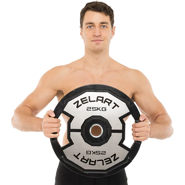 Блины диски резиновые 2 Handle металлическая втулка ZELART
 TA-4792-25 51мм 25кг