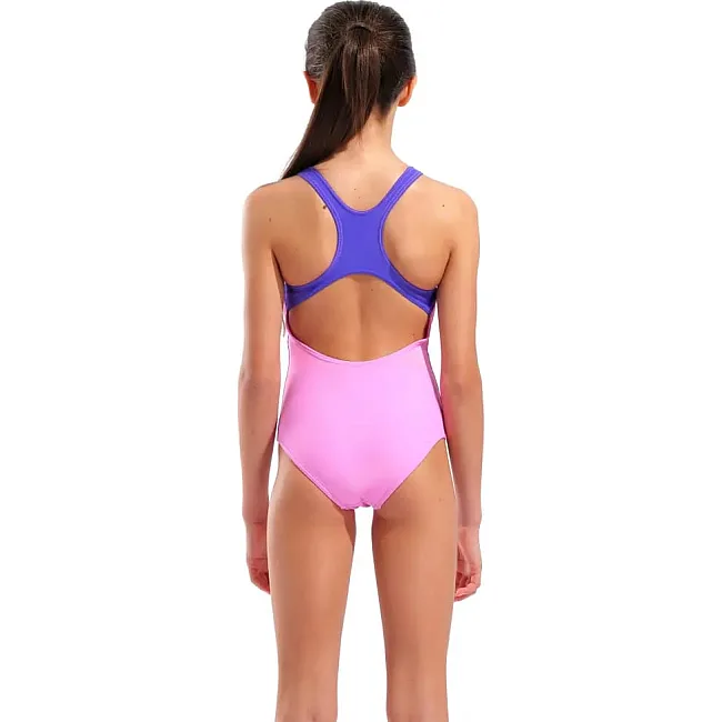 Купальник закрытый для девочек Arena DIM LIGHT SWIMSUIT SWIM PRO BA розовый, фиолетовый