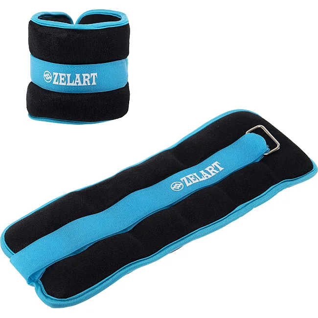 Утяжелители для ног и рук ZELART FI-2502-2 2x1кг (Синий)