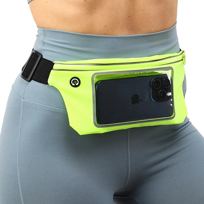 Сумка на пояс спортивная для бега с сенсорным экраном RUNNING WAISTPACK SP-SPORT
 GA-507 (Лимонный)