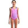 Купальник закрытый для девочек Arena DIM LIGHT SWIMSUIT SWIM PRO BA розовый, фиолетовый