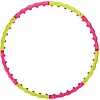 Обруч для похудения массажный разборной Хула Хуп
 SPORT HOOP JS-6013 8 секций
-лимонный