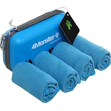 Комплект полотенец спортивных охлождающих COOLING TOWEL 4MONSTER B-ECT 4шт (Синий)