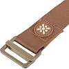Ремень для йоги с металлической пряжкой BLOOM YOGA STRAP LB7086 183x3,8см (Коричневый)