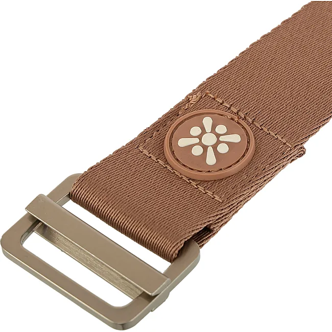 Ремень для йоги с металлической пряжкой BLOOM YOGA STRAP LB7086 183x3,8см (Коричневый)