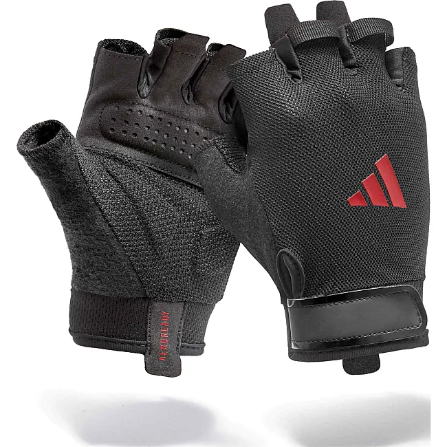 Перчатки для тренинга Adidas Essential Training Gloves черный, красный XS