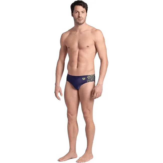 Плавки-сліпи для чоловіків Arena KIKKO V SWIM BRIEFS темно-синій, жовтий