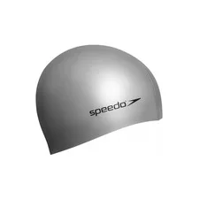 Шапка для плавания Speedo FLAT SILICONE CAP AU серебристый OSFM