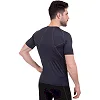 Футболка компрессионная с коротким рукавом мужская LIDONG LD1102 (Черный-салатовый)