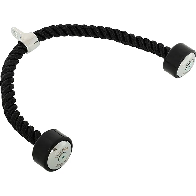Канат гибкая тяга для трицепса с двойным хватом LiveUp LP8720  длина 70см