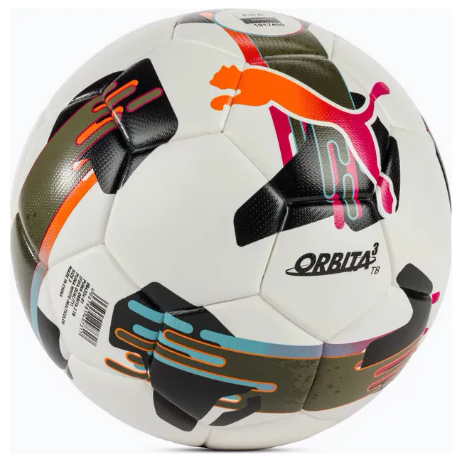Футбольный футбольный Puma Orbita 3 TB (FIFA Quality) белый, черный, болотный 5