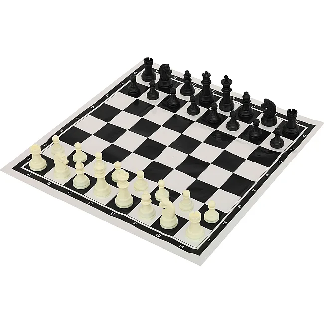 Шахматы
 пластиковые с виниловым игровым полем SP-SPORT
 IG-3107C
 пешки 3 см