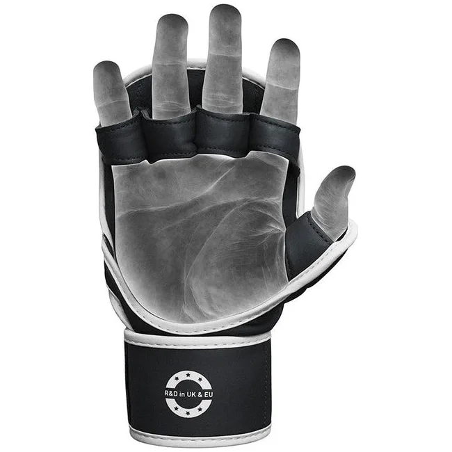 Перчатки для рукопашного боя ММА RDX F6 KARA Matte White Plus