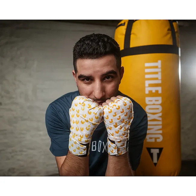Бинты для бокса TITLE Boxing Print 450см Rubber Duck