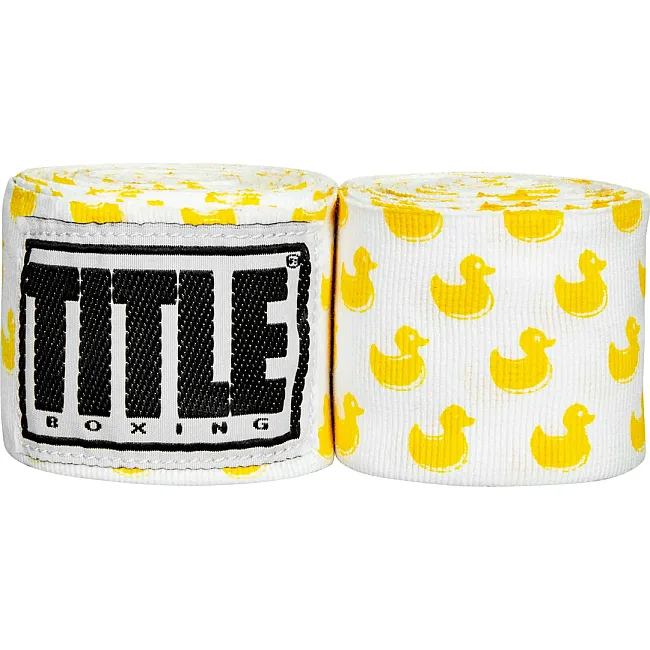 Бинты для бокса TITLE Boxing Print 450см Rubber Duck