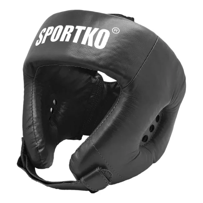 Боксерский шлем Sportko ОК1 (верх шнуровка)