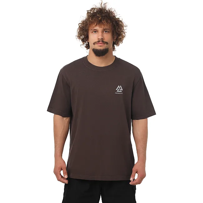 Футболка чоловіча PERESVIT Oversized Sign Dark Brown