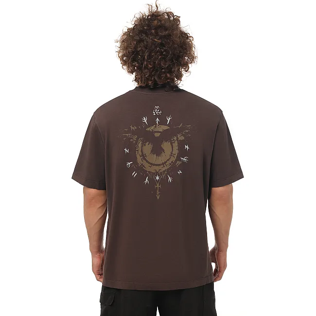 Футболка чоловіча PERESVIT Oversized Sign Dark Brown