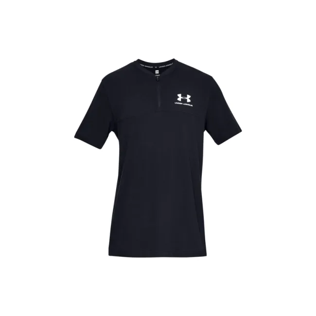 Футболка-поло Under Armour Sportstyle Track 1/2 Zip Black