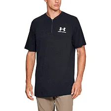 Футболка-поло Under Armour Sportstyle Track 1/2 Zip Black