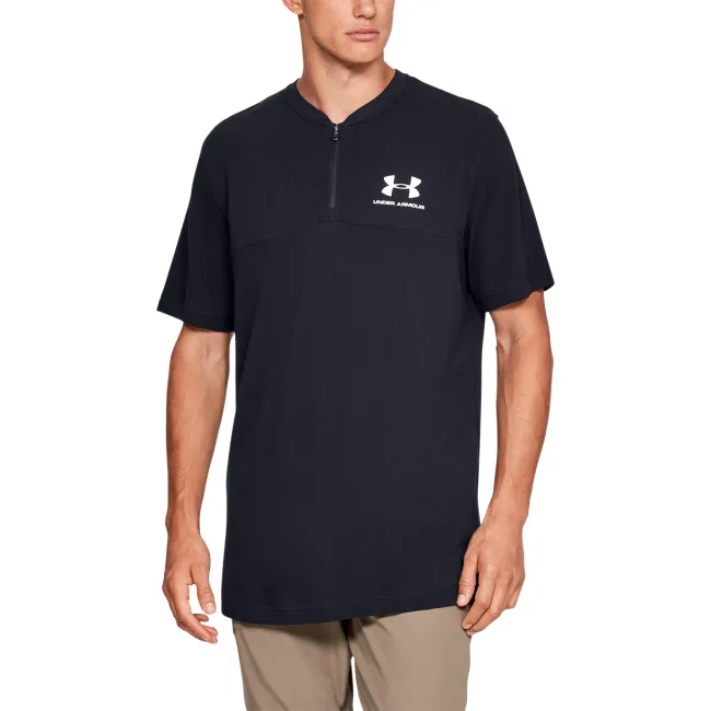 Футболка-поло Under Armour Sportstyle Track 1/2 Zip Black