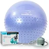 Мяч для фитнеса полумассажный POWERPLAY 4003 Ø75см Sky Blue + насос