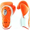 Перчатки для бокса TWINS Velcro Extra Design BGVL6-MK White Orange