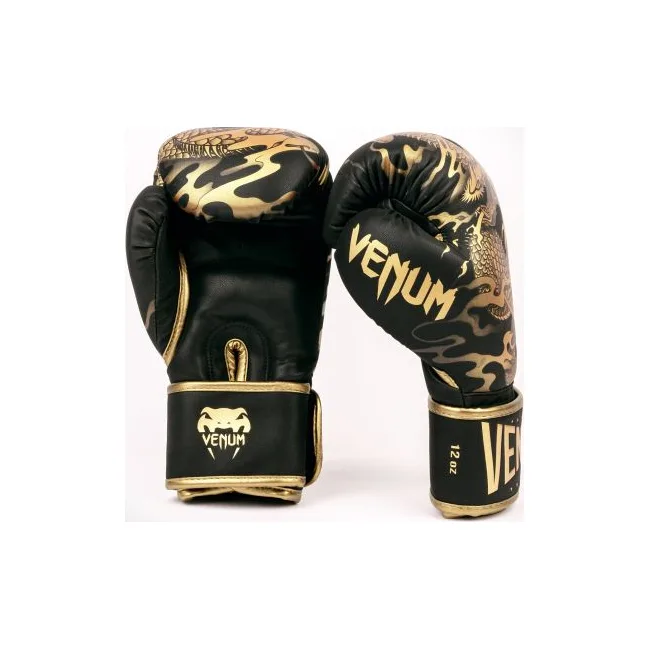 Рукавиці для боксу VENUM Dragons Flight Black Bronze