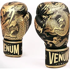 Рукавиці для боксу VENUM Dragons Flight Black Bronze