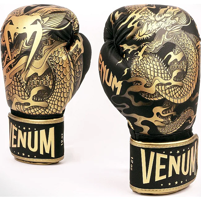 Рукавиці для боксу VENUM Dragons Flight Black Bronze