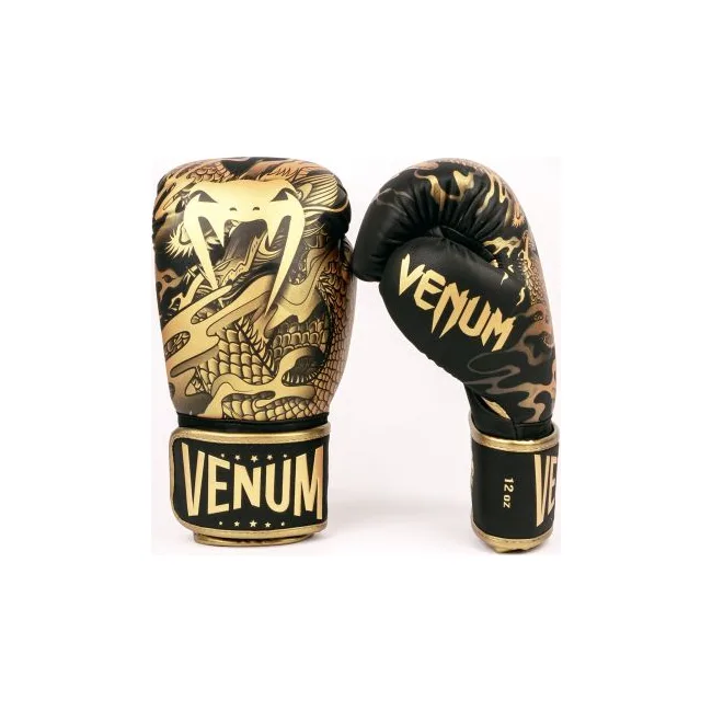 Рукавиці для боксу VENUM Dragons Flight Black Bronze