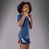 Рашгард для детей VENUM Contender Short Sleeves - Royal Blue