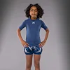 Рашгард для детей VENUM Contender Short Sleeves - Royal Blue