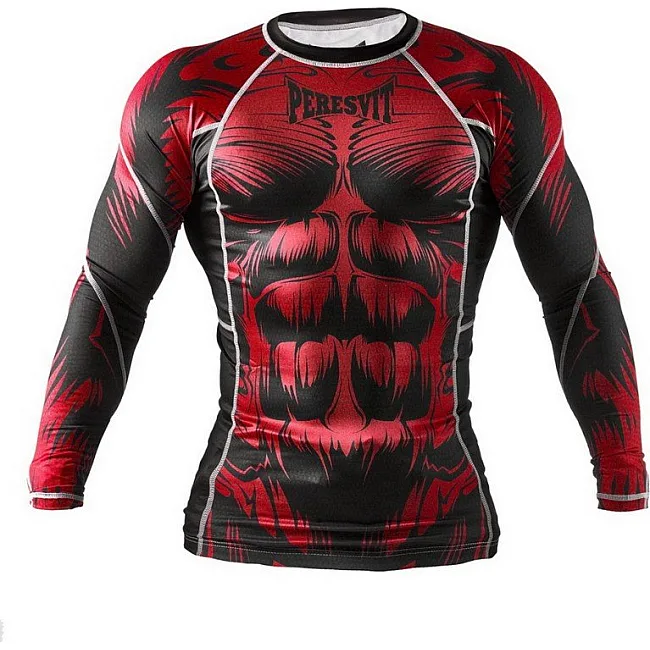 Рашгард Peresvit Beast Silver Force Rashguard Long Sleeve Red