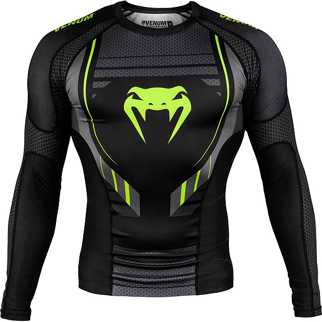 Рашгард Venum Technical 2.0 Rashguards Long Black Yellow