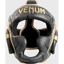 Шлем для бокса VENUM Elite Dark Camo Gold