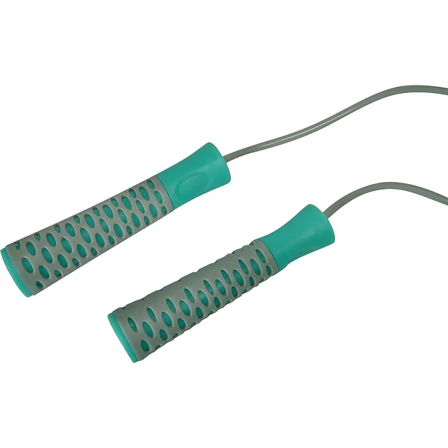 Скакалка POWERPLAY 4206 PRO+ Серо-мятная (2,75м)