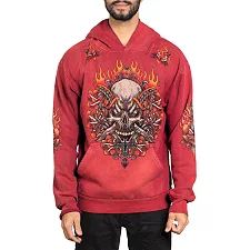 Толстовка AFFLICTION Toxic Tavern Po Vtg. Red Potassium Spray