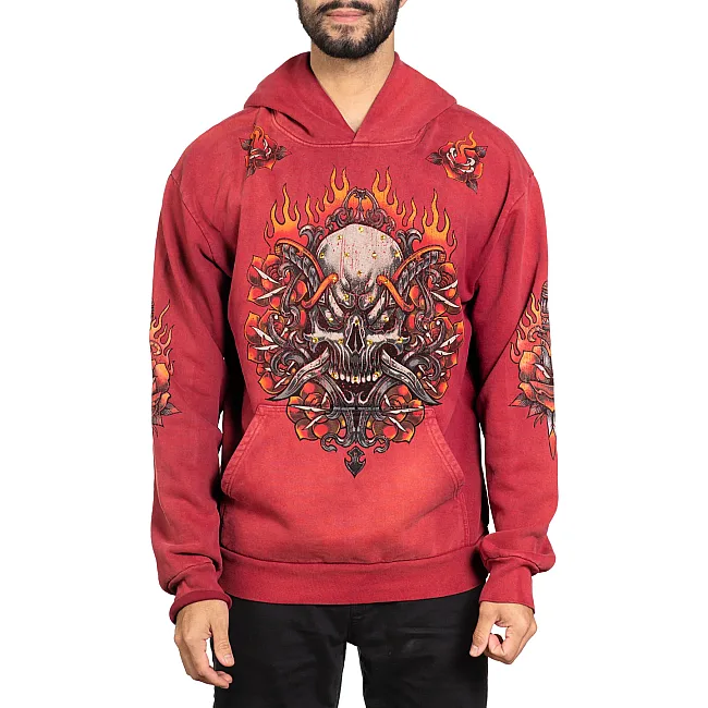 Толстовка AFFLICTION Toxic Tavern Po Vtg. Red Potassium Spray
